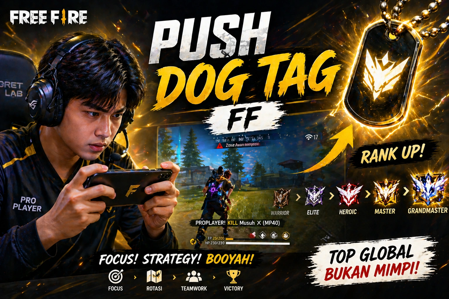 Apa Itu Dog Tag FF? Panduan Lengkap Fungsi, Cara Dapat & Push Dog Tag Free Fire 2026
