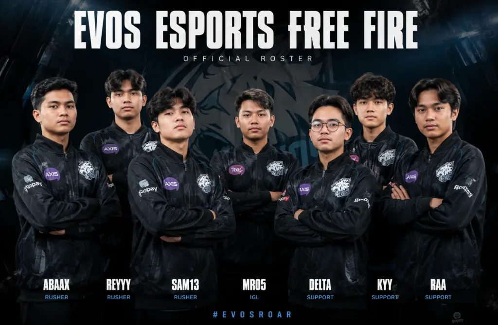 Anggota EVOS FF Terbaru 2026 Lengkap dengan Roster EVOS Divine