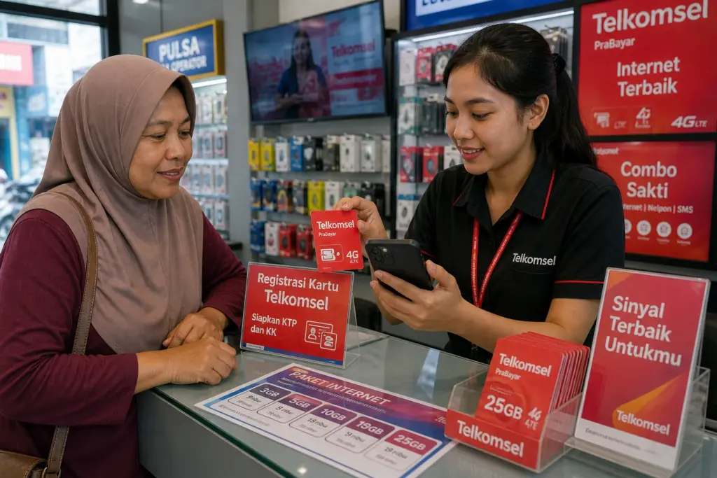 cara registrasi kartu telkomsel 2026