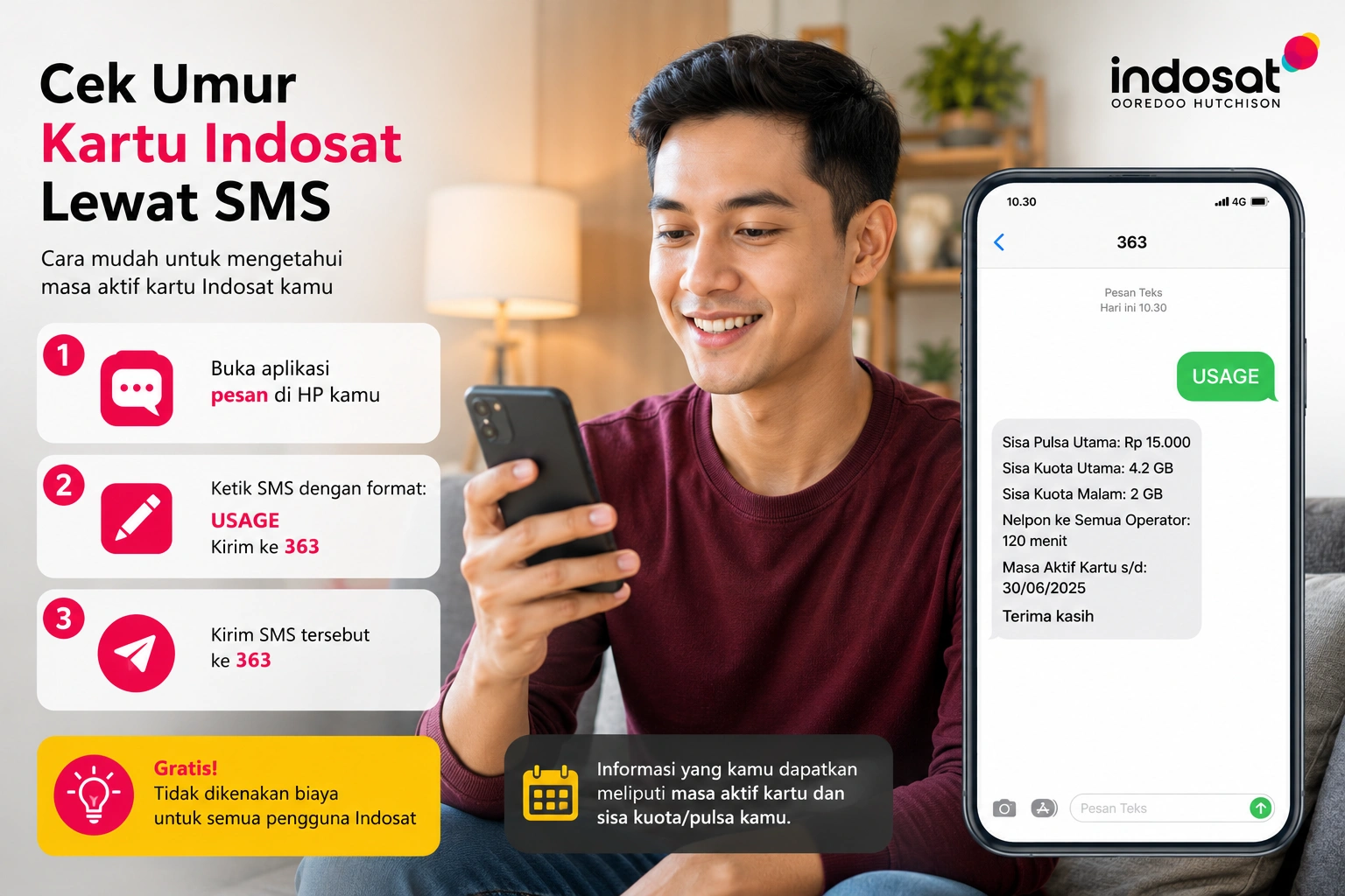 Cara Cek Umur Kartu Indosat Lewat Dial, myIM3 dan Layanan Pelanggan