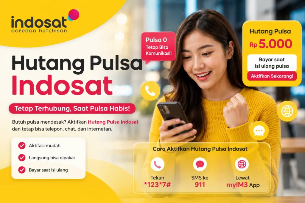 Cara Hutang Pulsa Indosat di myIM3 dan Lewat Kode Dial