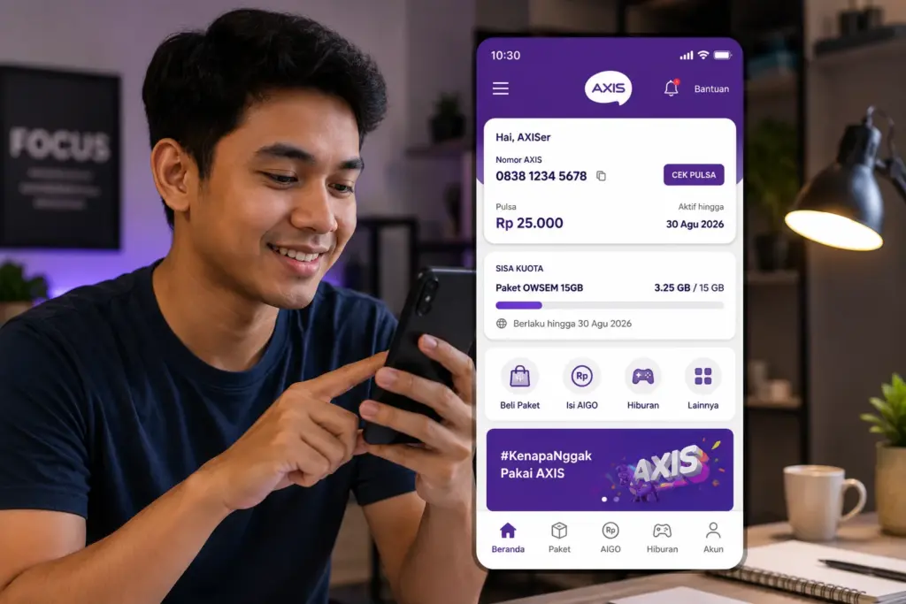 Cara Cek Pulsa AXIS 2026 lewat HP, Tanpa Aplikasi