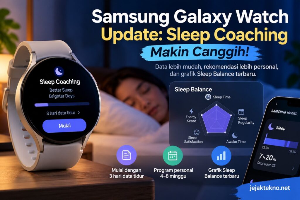 Samsung Galaxy Watch Update: Sleep Coaching Makin Canggih!